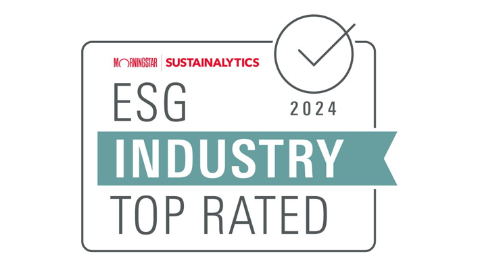 Sustainalytics ESG Industry top rated